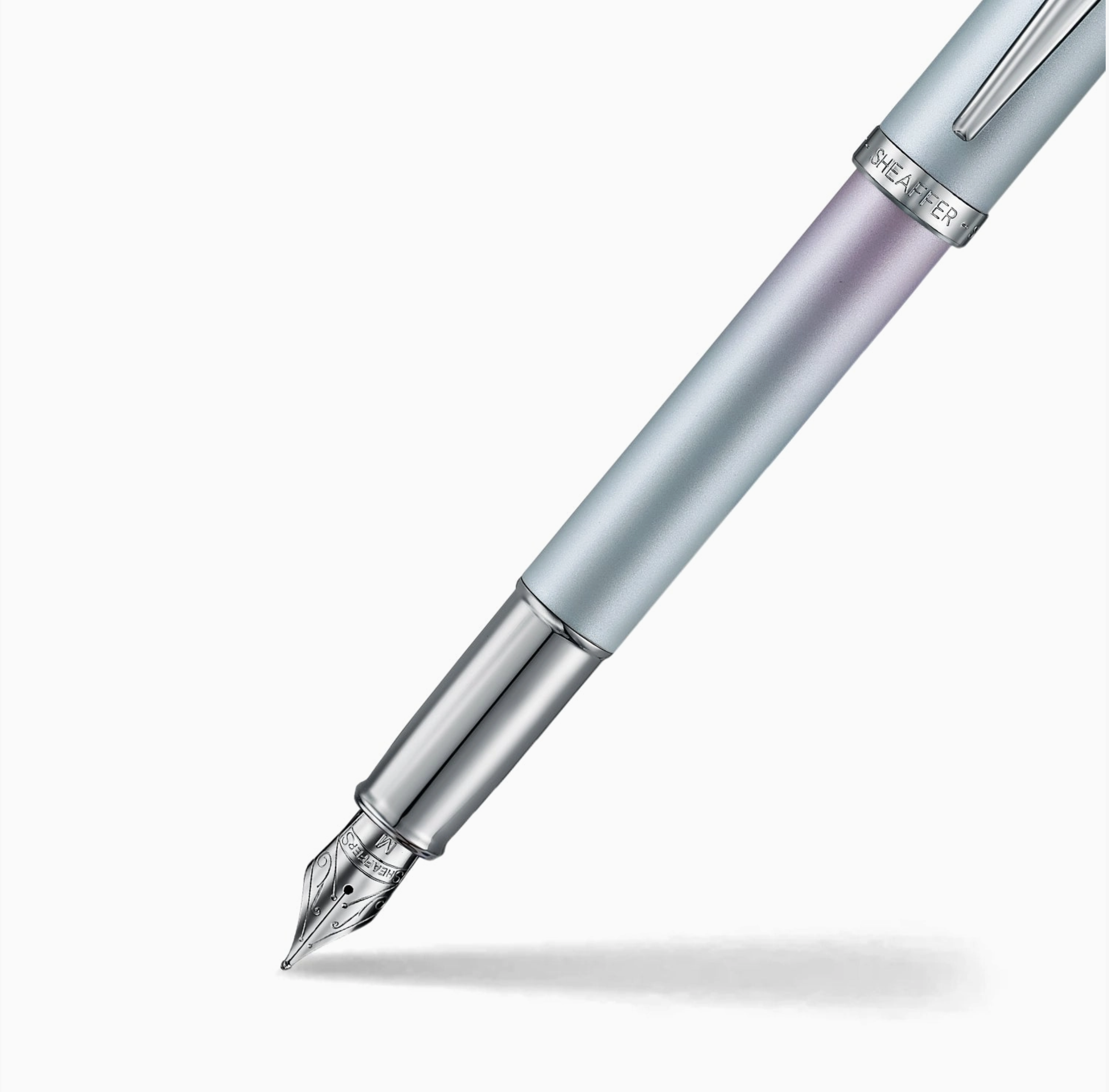 Sheaffer 100 Pearlized Blue and Pink Fountain Pen - Image 4
