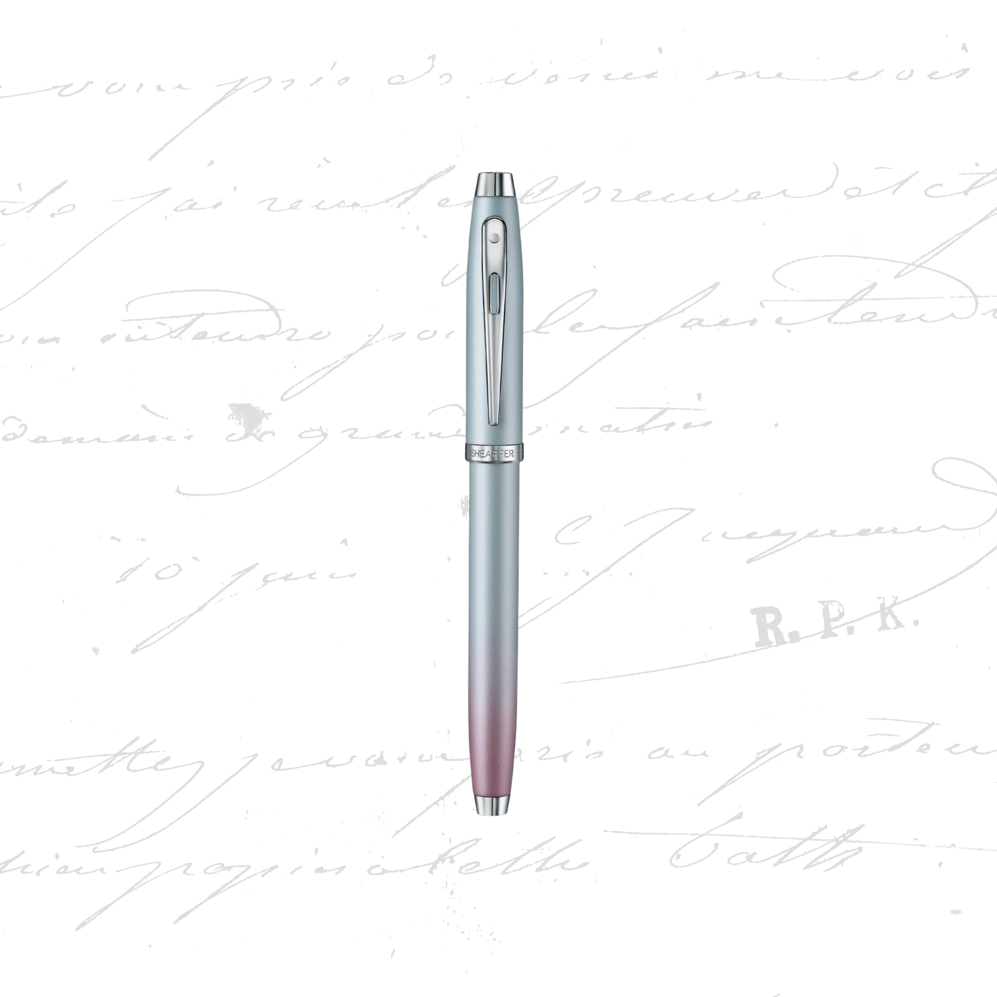 Sheaffer 100 Pearlized Blue and Pink Fountain Pen - Image 2